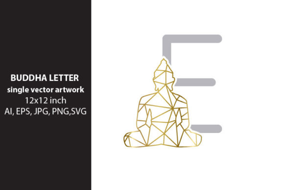 BUDDHA, Letter E Graphics for Digital Creators