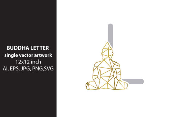 BUDDHA, Letter L Graphics for Crafting