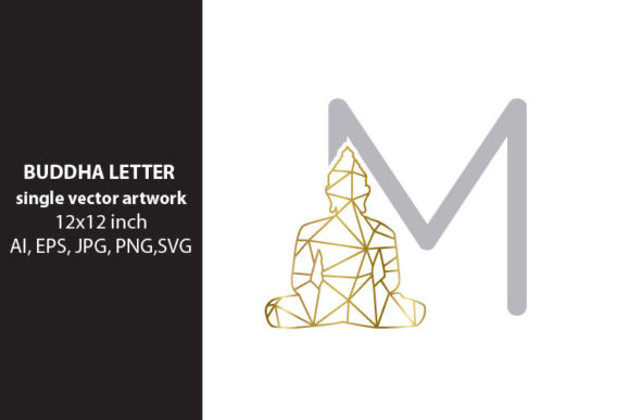 BUDDHA, Letter M Graphics for Digital Creators