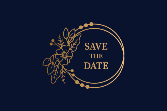 Circle Save the Date Element Floral Review