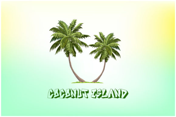 Coconut Tree Graphics for Modern Branding