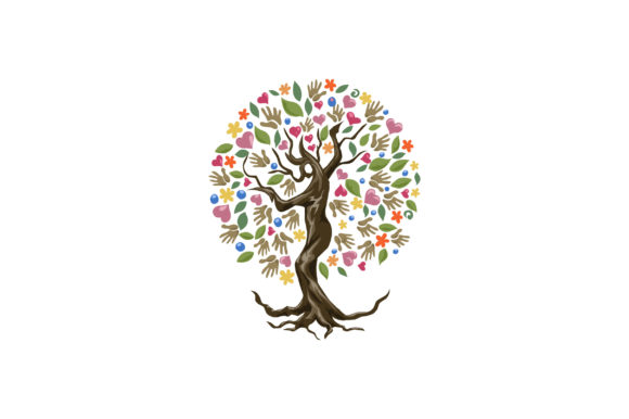 Dryad Human Tree Graphics for Modern Editorial Design