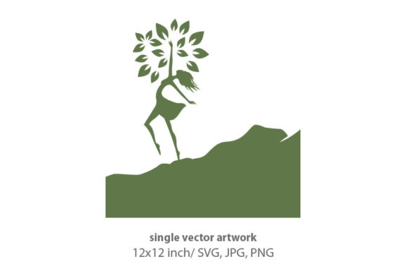 Female Tree Graphics for Digital Sellers