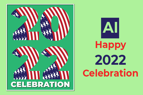 Free 2022 New Year Graphics for Web Elements