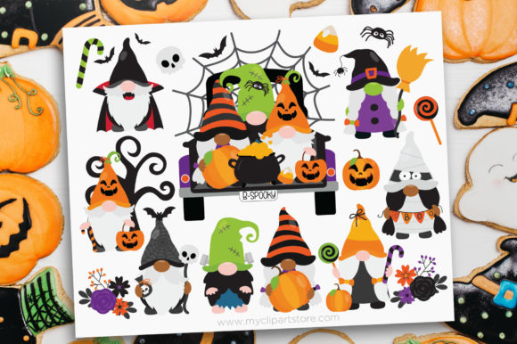 Halloween Gnomes Graphics for Seasonal Branding