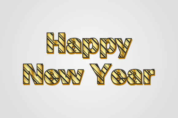 Handwritten New Year Vector Illustration for Crafting & Web Elements