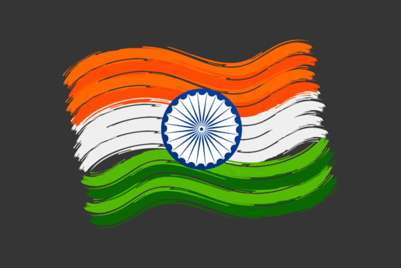 India Flag Vector Illustration for Crafting and Web Elements