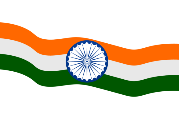 India Flag Vector with Republic Day for Web Elements and Graphics