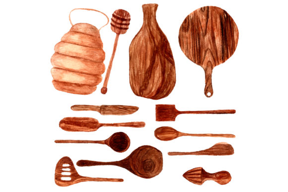 Kitchen Wooden Tools 2 Embroidery Review