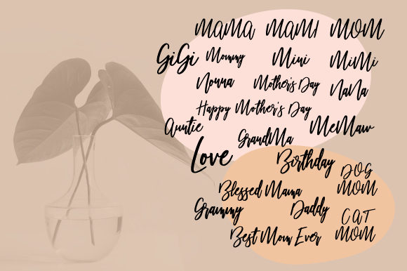 Mother Phrase Letter Word Birthday