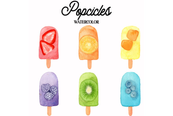 Popcicles 1: A Versatile Graphic Design Asset for Web Elements