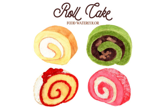 Roll Cake 1: A Versatile Graphic Design Asset for Handmade Creations
