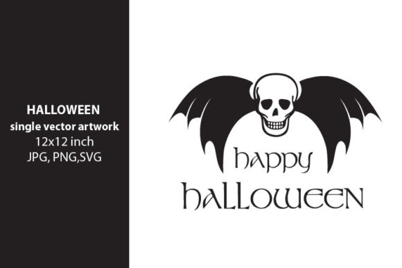 Skull with Bat Wings Graphics