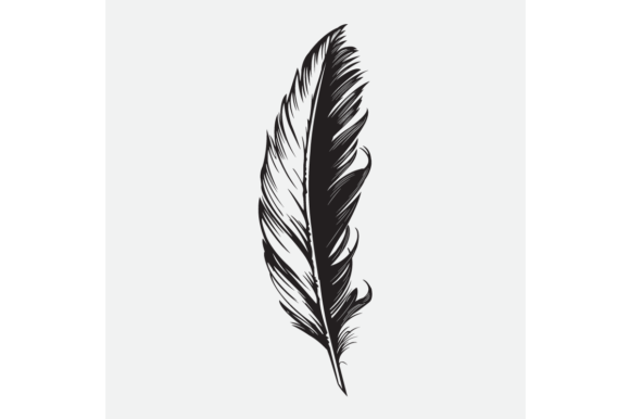 Swan and Crow Feather Graphics