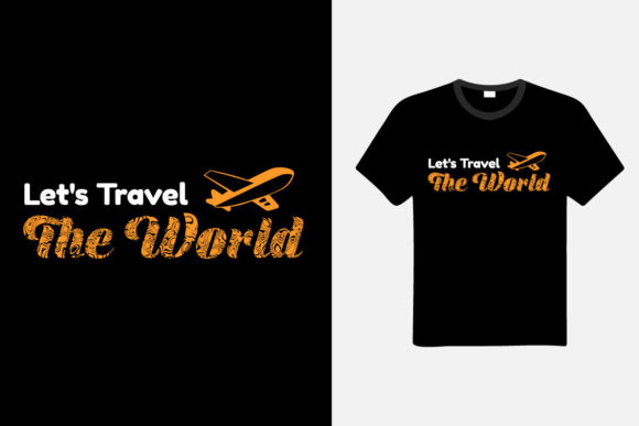 Travel Typography T-shirt Design for Web Elements and Graphics