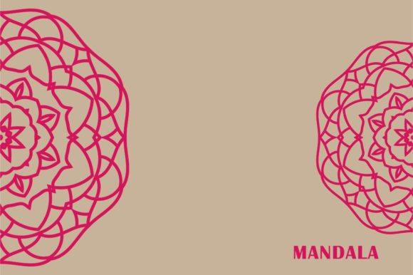 Tribal Mandala Decoration Background Graphics for Web Elements