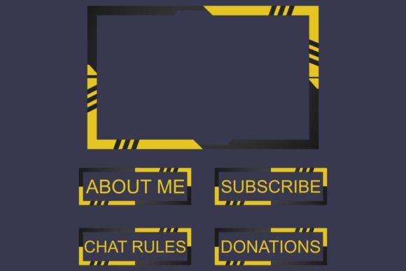 Twitch Overlay Panel – Web Elements for Modern Graphics