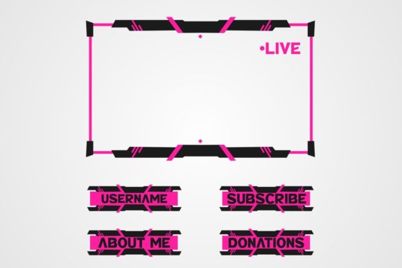 Twitch Stream Overlay Stylish – A Modern Graphics Asset for Web Elements