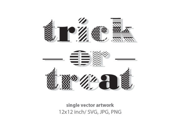 Typography Trick or Treat Graphics